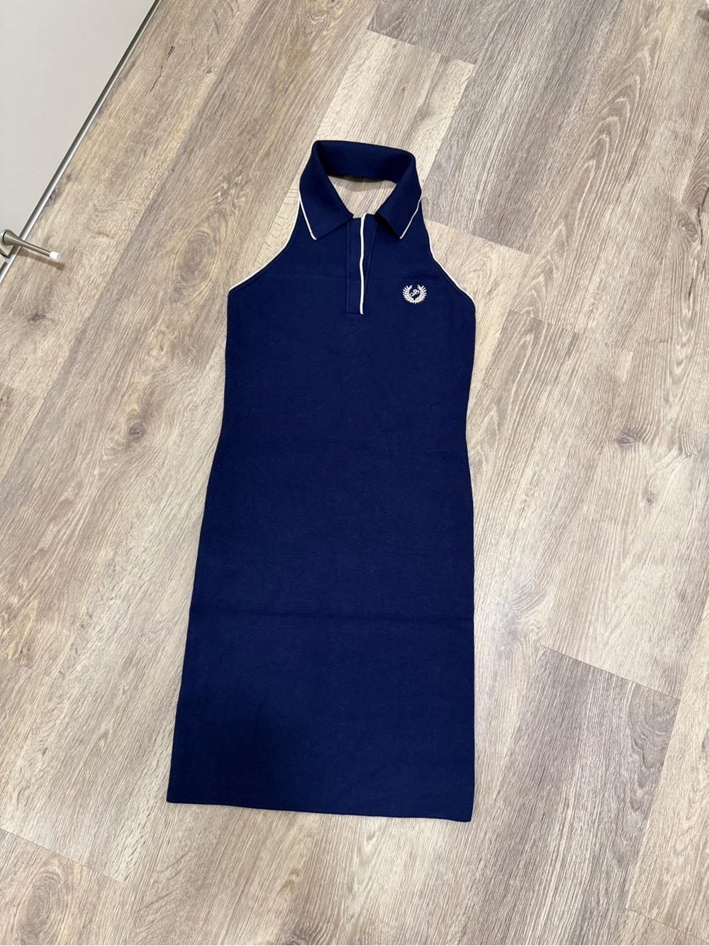PINK Victoria's Secret Navy Sleeveless Polo Midi Dress